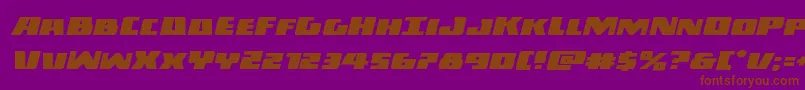 Darkallianceexpandital Font – Brown Fonts on Purple Background