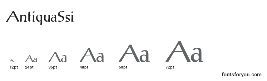 Размеры шрифта AntiquaSsi