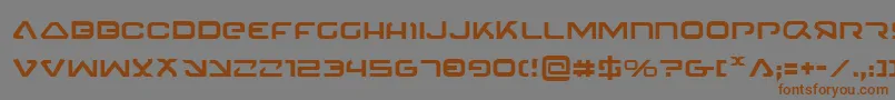 4114Blaster Font – Brown Fonts on Gray Background