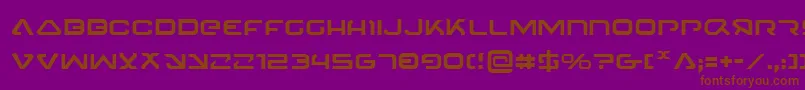 4114Blaster Font – Brown Fonts on Purple Background