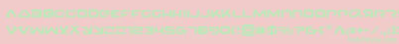 4114Blaster Font – Green Fonts on Pink Background