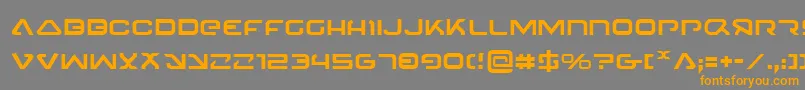 4114Blaster Font – Orange Fonts on Gray Background