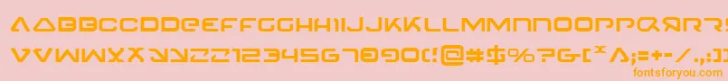 4114Blaster Font – Orange Fonts on Pink Background