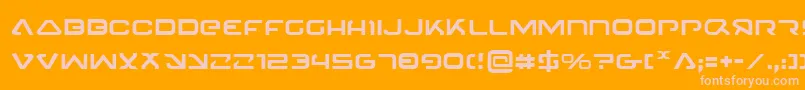 4114Blaster Font – Pink Fonts on Orange Background