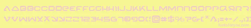 4114Blaster Font – Pink Fonts on Yellow Background