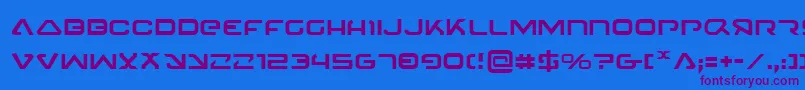 4114Blaster Font – Purple Fonts on Blue Background