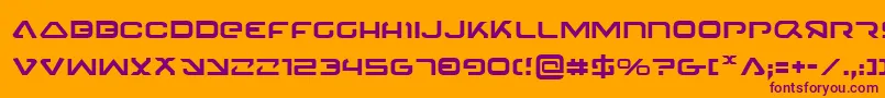 4114Blaster Font – Purple Fonts on Orange Background