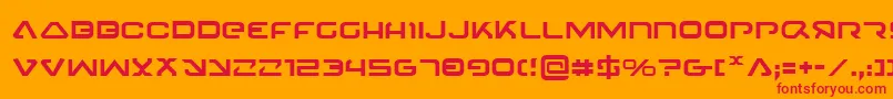 fuente 4114Blaster – Fuentes Rojas Sobre Fondo Naranja