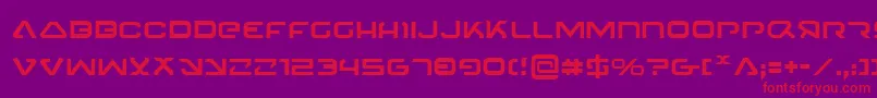 4114Blaster Font – Red Fonts on Purple Background