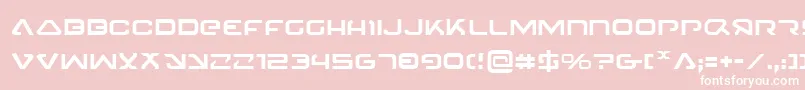 4114Blaster Font – White Fonts on Pink Background