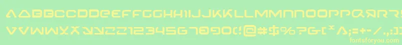 4114Blaster Font – Yellow Fonts on Green Background
