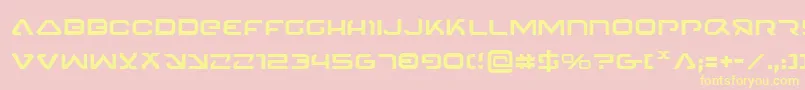 4114Blaster Font – Yellow Fonts on Pink Background