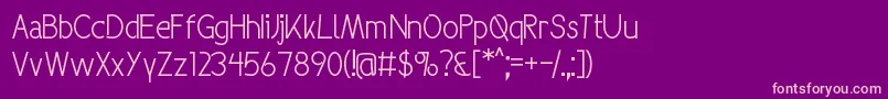 Groovenext Font – Pink Fonts on Purple Background