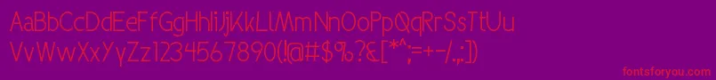 Groovenext Font – Red Fonts on Purple Background