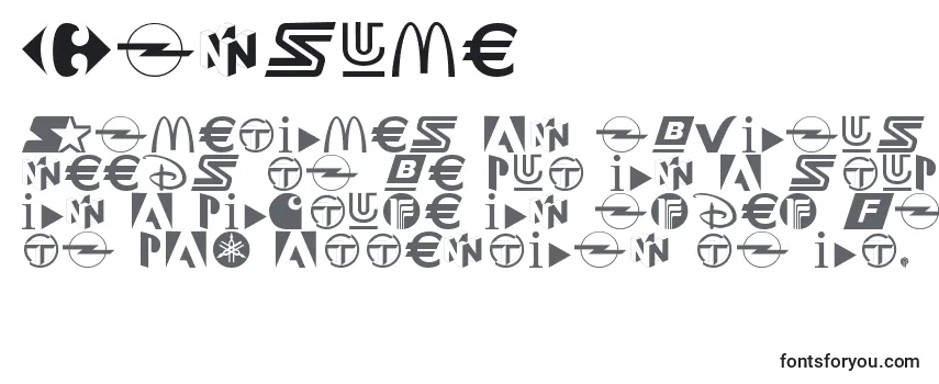 Consume Font