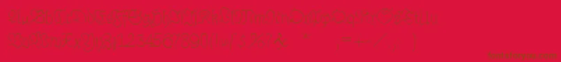En savoir plus sur la police Brokenhandlight Police Brokenhandlight – polices brunes sur fond rouge
