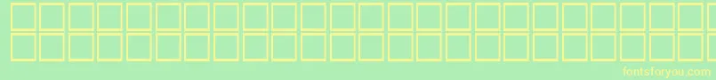 AlAser Font – Yellow Fonts on Green Background