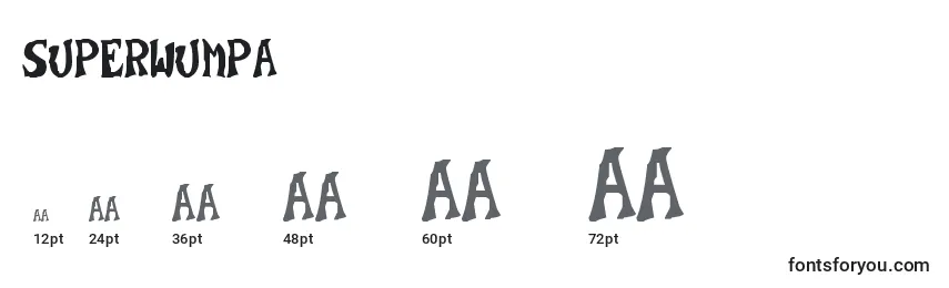 SuperWumpa Font Sizes