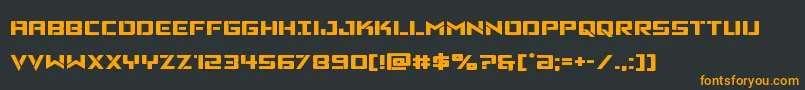 Vikingsquadexpand Font – Orange Fonts on Black Background