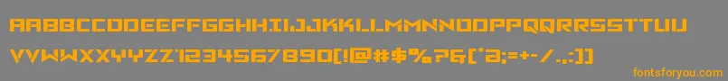 Шрифт Vikingsquadexpand – оранжевые шрифты на сером фоне