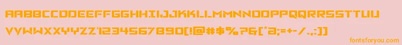 Vikingsquadexpand Font – Orange Fonts on Pink Background