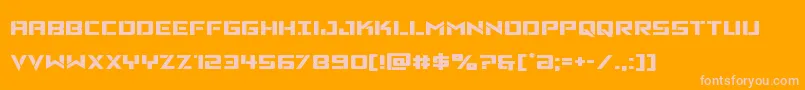 Vikingsquadexpand Font – Pink Fonts on Orange Background