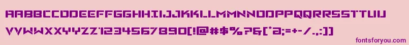 Vikingsquadexpand Font – Purple Fonts on Pink Background