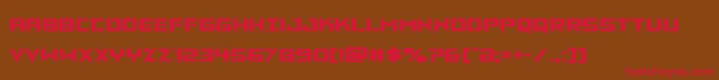 Vikingsquadexpand Font – Red Fonts on Brown Background