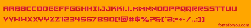 Vikingsquadexpand Font – Red Fonts on Orange Background