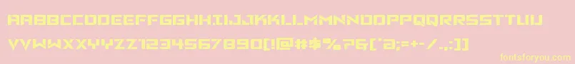 Vikingsquadexpand Font – Yellow Fonts on Pink Background