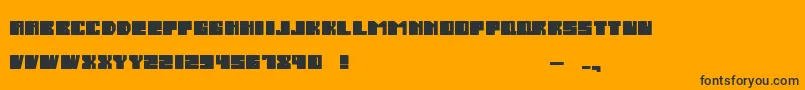 SalmiakBoldRounded Font – Black Fonts on Orange Background