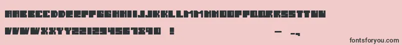 SalmiakBoldRounded Font – Black Fonts on Pink Background