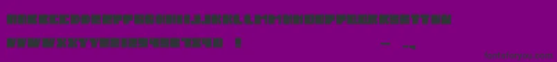 SalmiakBoldRounded Font – Black Fonts on Purple Background