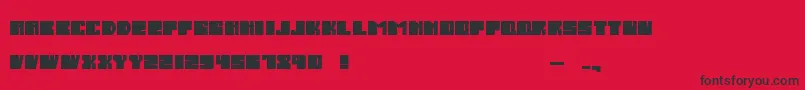 SalmiakBoldRounded Font – Black Fonts on Red Background