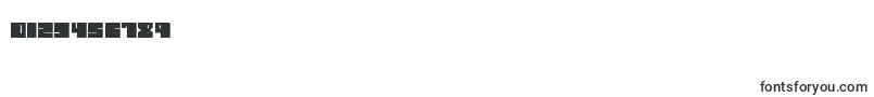 フォントSalmiakBoldRounded – 数字と数値のためのフォント