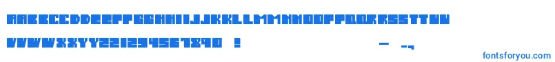 SalmiakBoldRounded-Schriftart – Blaue Schriften