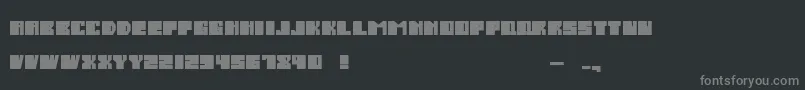 SalmiakBoldRounded Font – Gray Fonts on Black Background
