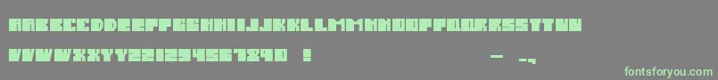 SalmiakBoldRounded-Schriftart – Grüne Schriften auf grauem Hintergrund