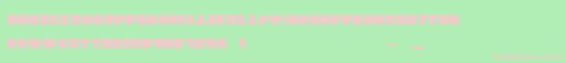 SalmiakBoldRounded Font – Pink Fonts on Green Background