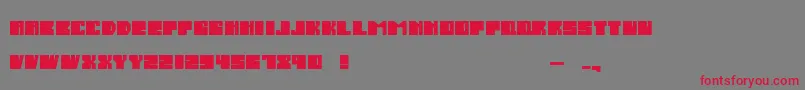 SalmiakBoldRounded Font – Red Fonts on Gray Background