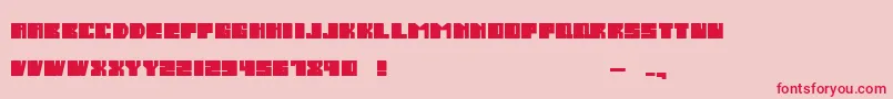 SalmiakBoldRounded Font – Red Fonts on Pink Background