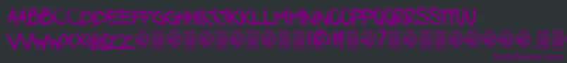 DarkwatersRegular Font – Purple Fonts on Black Background