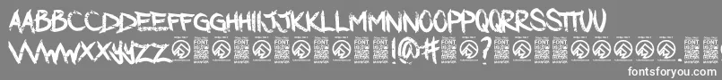 DarkwatersRegular Font – White Fonts on Gray Background