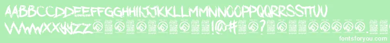 DarkwatersRegular Font – White Fonts on Green Background