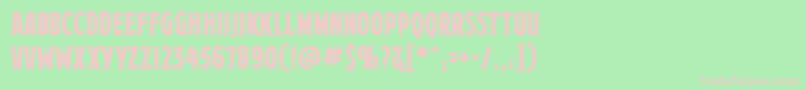 MortuarybbReg Font – Pink Fonts on Green Background