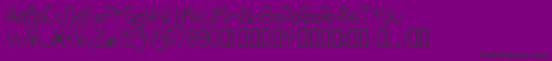 DonreesClaws Font – Black Fonts on Purple Background