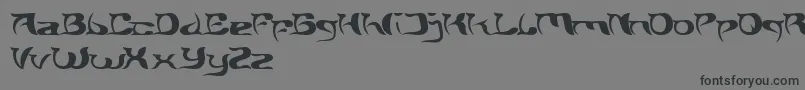 フォントBrainStorm – 黒い文字の灰色の背景