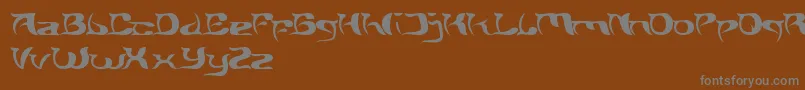 Шрифт BrainStorm – серые шрифты на коричневом фоне