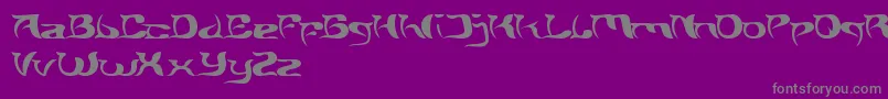 フォントBrainStorm – 紫の背景に灰色の文字