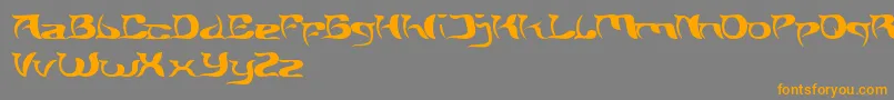 BrainStorm Font – Orange Fonts on Gray Background